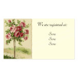 Vintage Rose, die Registery Karten Wedding ist Visitenkarten Vorlagen