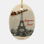Vintage Sankt über Paris-Weihnachtsverzierung Ornament