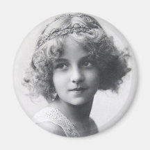 Vintage Schönheit Kühlschrankmagnet