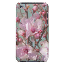Vintage Shabby Chic-Rosa-Kirschblüten Barely There iPod Hüllen