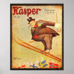 Vintage skandinavische Zigarren-Anzeige Plakat