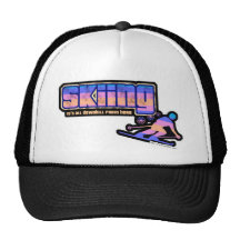 Vintage Ski-Art-Dunkelheit Kultmütze