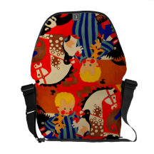Vintage Spielwaren-Baby-Junge ENORME Crossbody Tas Kurier Taschen