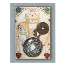 Vintage/steampunk Artpostkarte