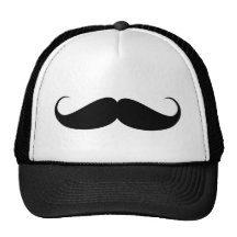 Vintage Symbolillustration des Schnurrbartes Trucker Caps