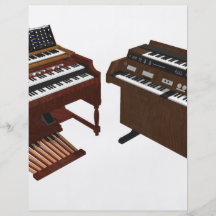 Vintage Tastaturen: Modell 3D: Flyerdruck