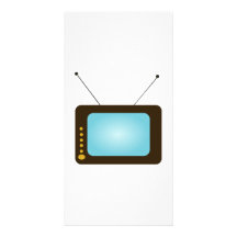 Vintage Television Photo Card Template