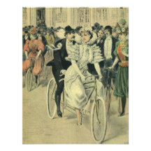 Vintage viktorianische Braut und Bräutigam auf ein Individuelle Ankündigungskarte