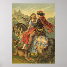 Vintage viktorianische feenhafte Geschichte, Brude Plakate