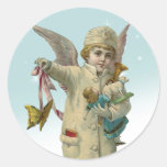 Vintage viktorianische Weihnachtsengels-Mädchen-Au