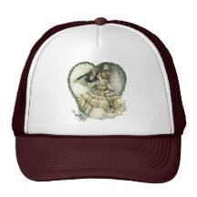 Vintage viktorianische Weihnachtshochzeit Trucker Kappe