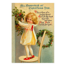 Vintage Weihnachtsgeschenk-Umbauten Visitenkarten Vorlage