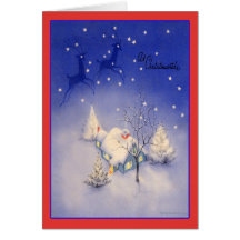 Vintage Weihnachtskarte