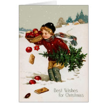Vintage Weihnachtskarte