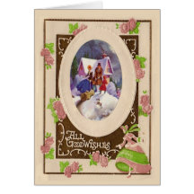Vintage Weihnachtskarte