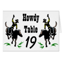 Vintage Western-Zusammenfassungs-Rodeo-Cowboy-Tabe
