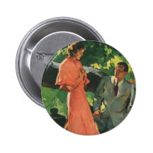 Vintager Antrag; Heiraten Sie mich? Button
