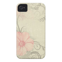 Vintager Blume IPhone 4 Fall iPhone 4 Case-Mate Hüllen
