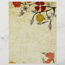 Vintager Blumen Flyer