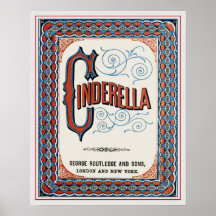 Vintager Bucheinband Aschenputtel Posterdrucke