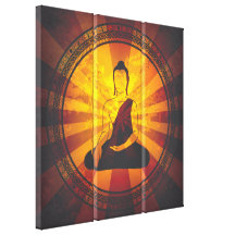 Vintager Buddha Leinwand Drucke