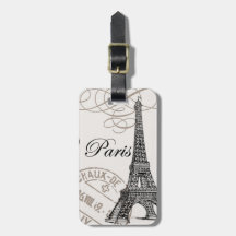 Vintager Eiffel-Turm… Gepäckumbau Gepäck Anhänger