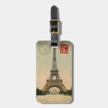 Vintager Eiffel-Turm Kofferanhängern