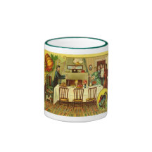 Vintager Erntedank-Becher Tasse