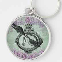 Vintager FliedernLocket Keychain Schlüsselband
