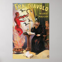 Vintager Fra Diavolo das große Magier-Plakat