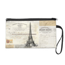 Vintager französischer EintagsfliegenWristlet Pari