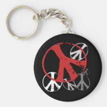 Vintager Frieden Keychain Schlüsselband