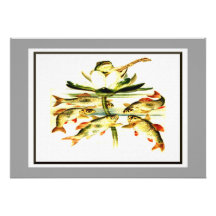 Vintager Frosch Individuelle Einladungskarte