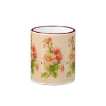Vintager Frühlings-Blumenstrauß-Becher Kaffee Tasse