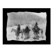 Vintager gebürtiger Amerikaner Apache Postkarte