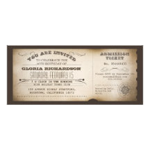 Vintager Geburtstagskarten-Typografieentwurf Einladungskarte