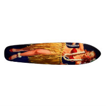 Vintager Gil Elvgren Hula hawaiischer Pin HERAUF M Personalisierte Decks