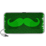 Vintager grüner Schnurrbart Mp3 Lautsprecher