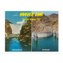 Vintager Hooverdamm Postkarte