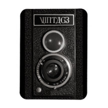 Vintager Kamera-Effekt auf flexiblen Magneten