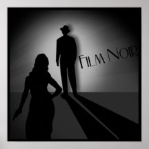 Vintager klassischer Film noir Plakat