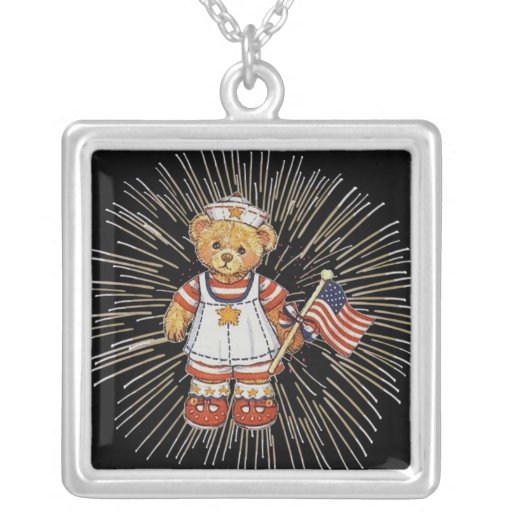 Vintager Krankenschwester-Bär mit modernen weißen  Selbst Gestalteter Schmuck