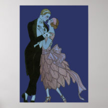 Vintager Kunst-Deko, Jungvermählten-Liebe-Wedding  Plakatdrucke