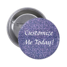 Vintager Lavendel-blaues Blumenblatt Anstecknadelbuttons