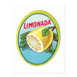 Vintager Limonada Aufkleber Postkarten