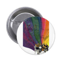 Vintager musikalischer Regenbogen, Mann-Frauen-Tan Anstecknadelbutton