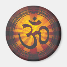 Vintager OM-Symbol-Druck Kühlschrankmagnet