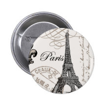 Vintager Paris… Knopfstift Button