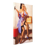 Vintager Retro Gil Elvgren DekorateurPin herauf Mä Galerie Falt Leinwand