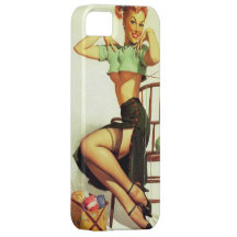 Vintager retro Gil Elvgren, der Pin herauf Mädchen Etui Fürs iPhone 5